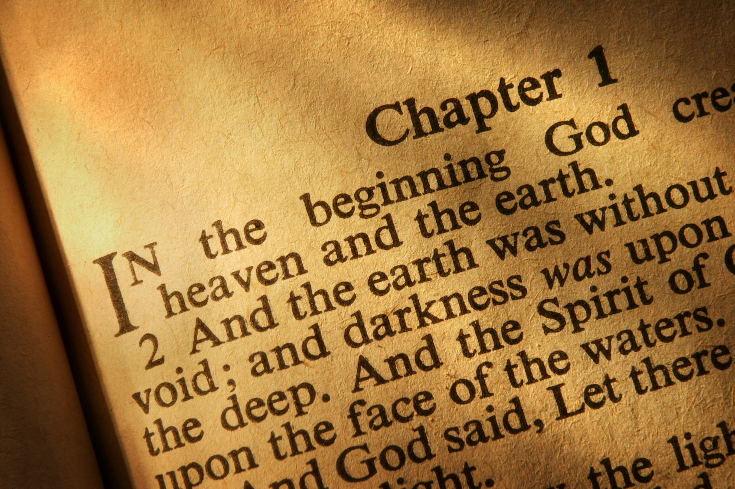In the beginning, bible