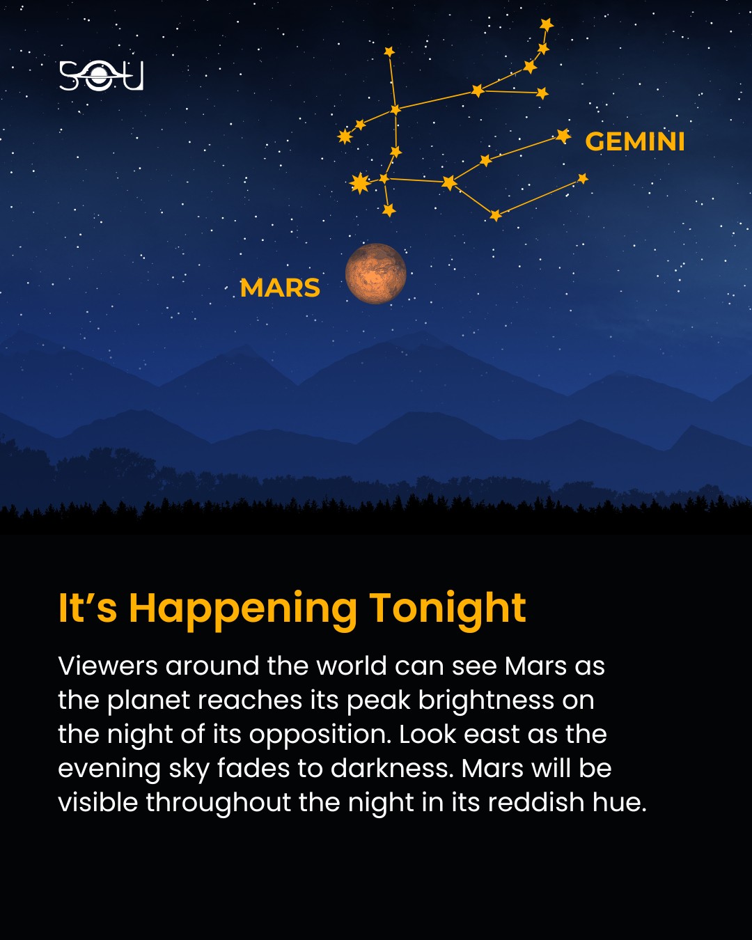 Mars opposite Sun w_ Gemini brothers