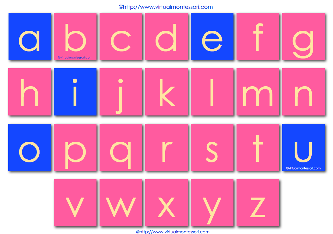 montessori - alphabet