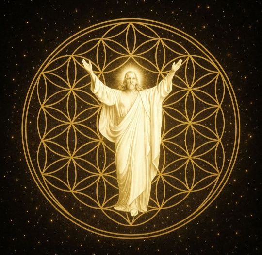 Christ & flower of life
