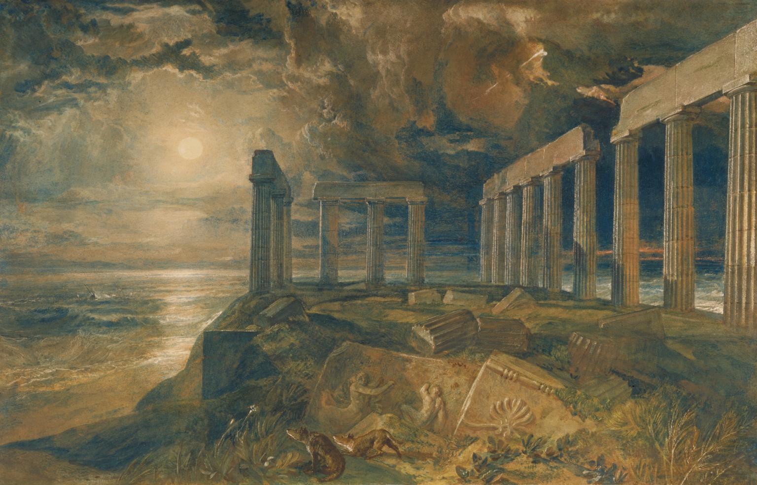 The Temple of Poseidon at Sunium (Cape Colonna) c.1834 by Joseph Mallord William Turner 1775-1851