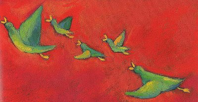 birds, messengers of past, present & future